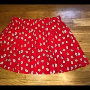 Flower print skirt